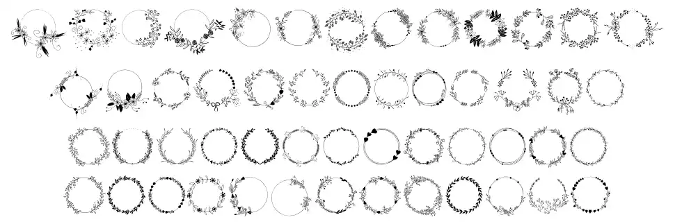 Spring Romancefont specimens