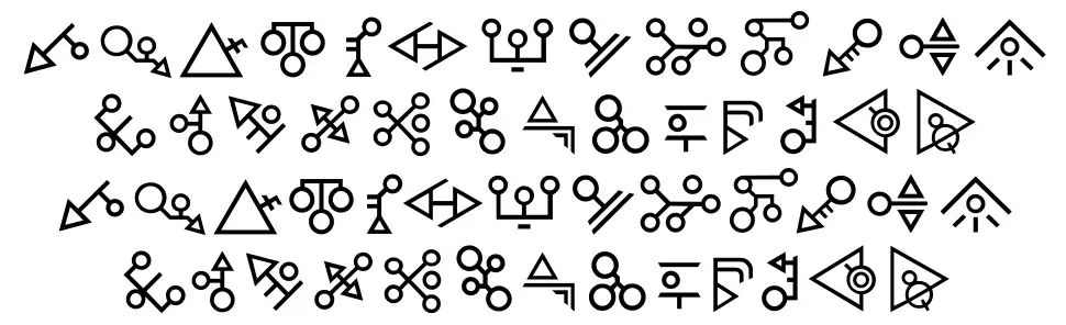 Sprykskifont specimens
