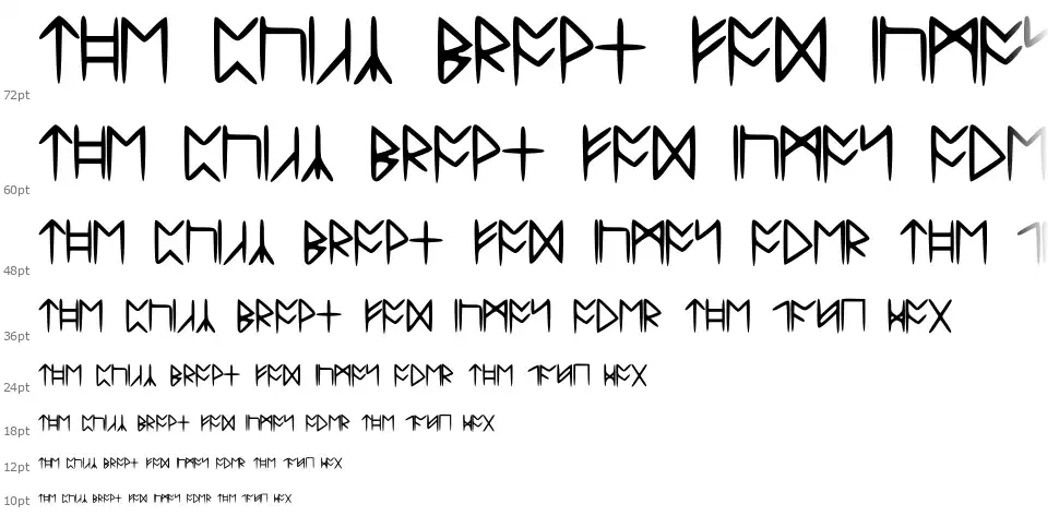 Standard Celtic Runefont waterfall