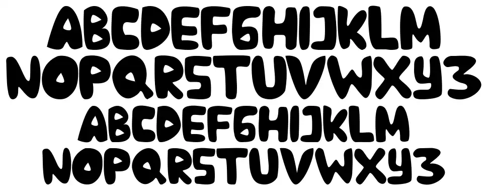 Stepballoonfont specimens