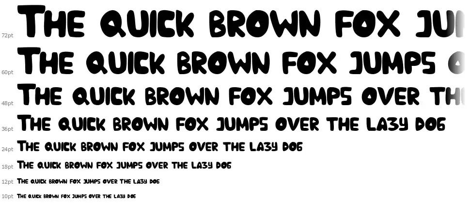 Stepballoonfont waterfall