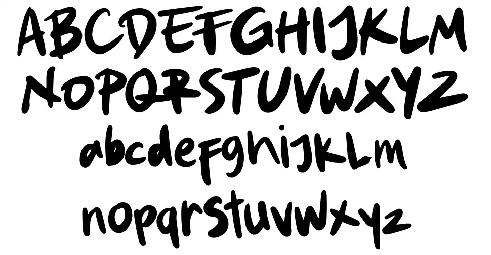 Stickidsfont specimens