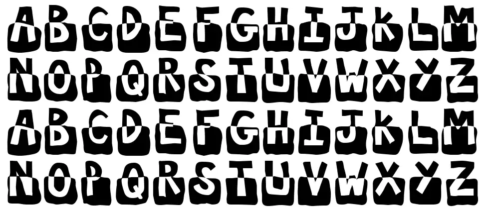 Submergedfont specimens