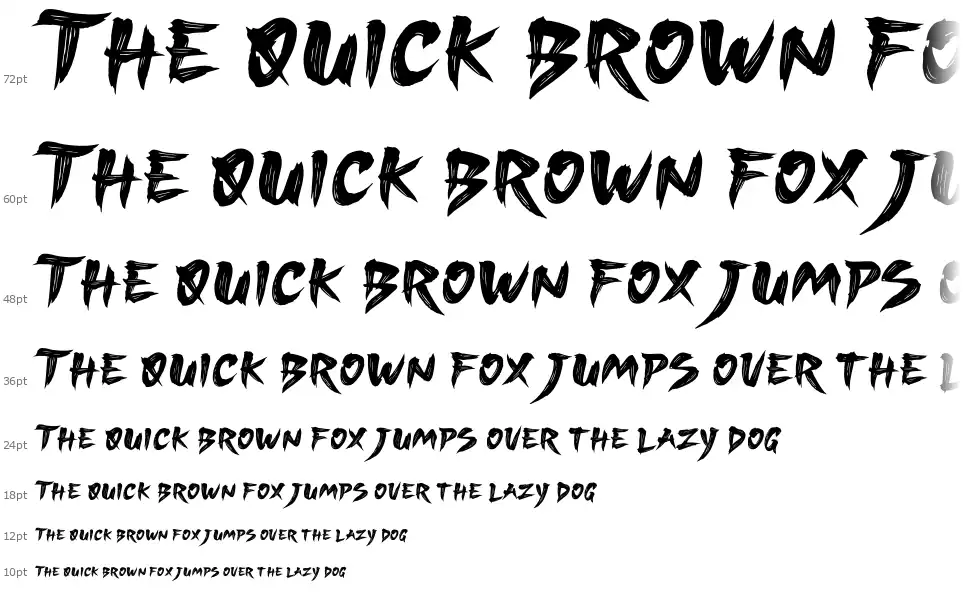 Sukajan Brush Водопад Sukajan Brushfont waterfall