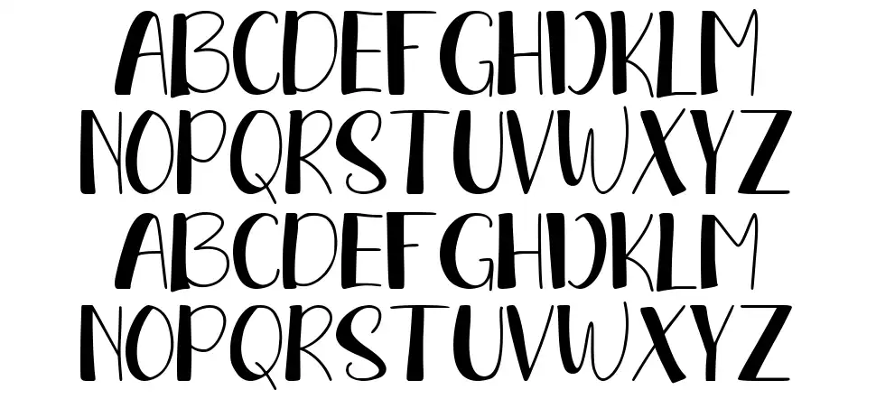 Sunday Displayfont specimens
