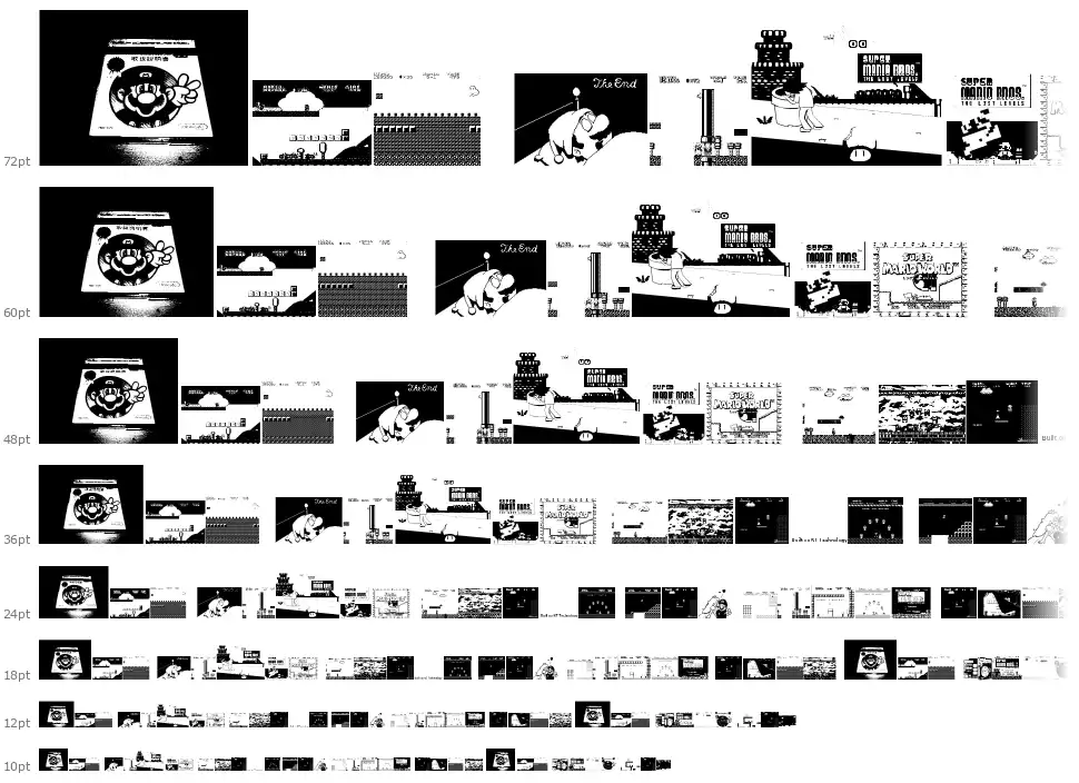 Super Mario Lost!font waterfall