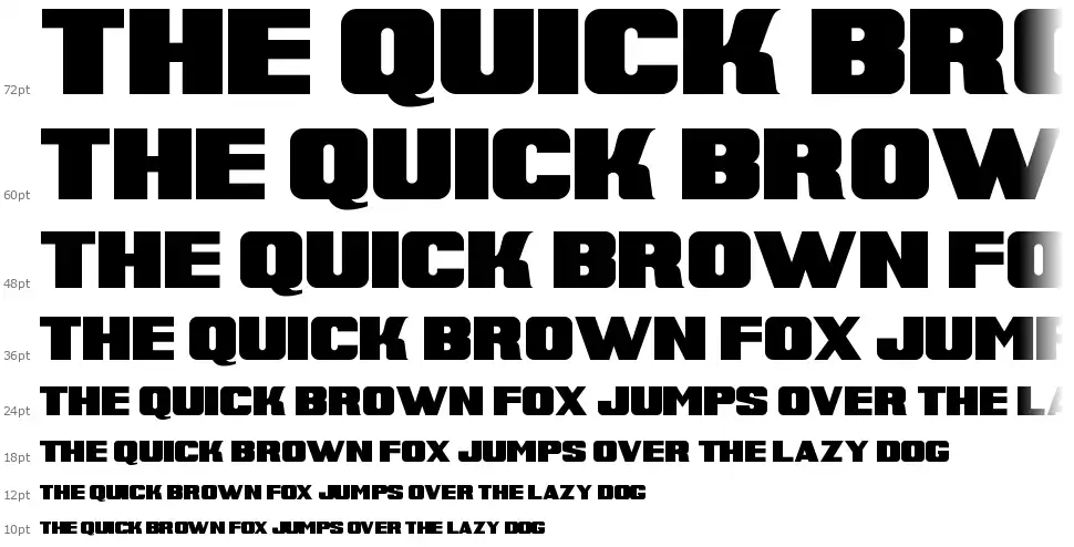 Super Retro M54font waterfall