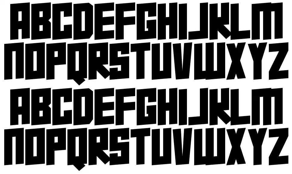 Super Squadfont specimens