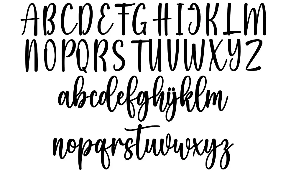 Sweet Bunnyfont specimens