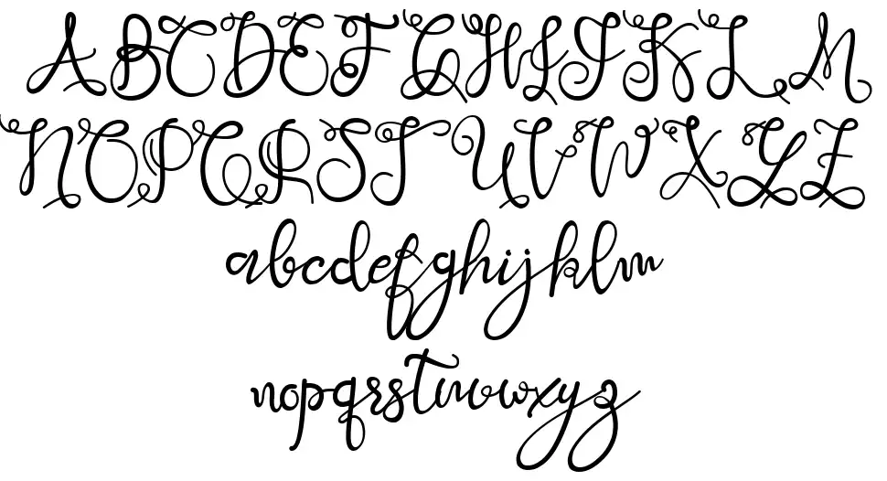 Sweet Nowvemberfont specimens