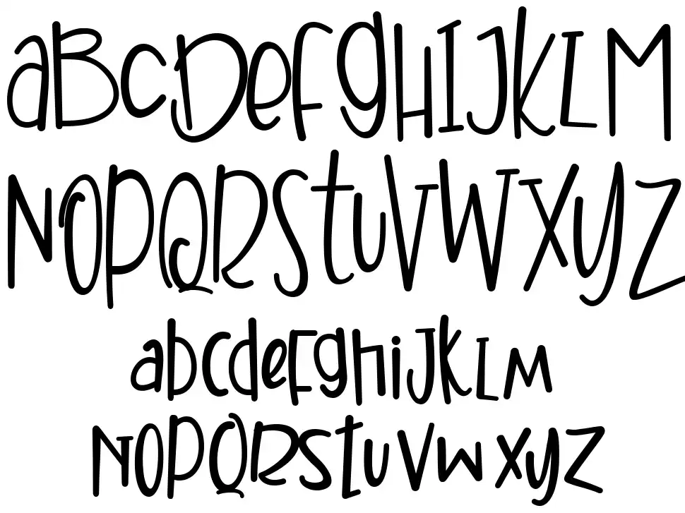 Sweetfyfont specimens