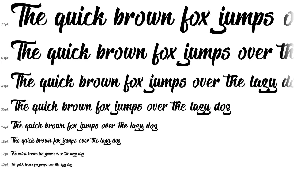 The Blacklistfont waterfall