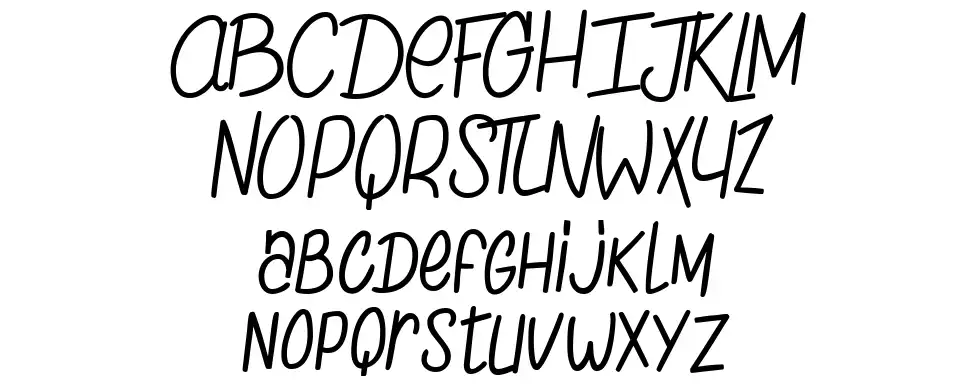 The Chicken love Storyfont specimens
