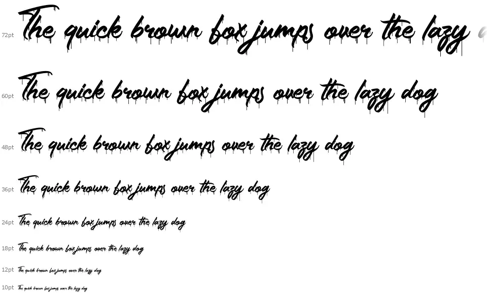 The Gunslinger Waterdropfont waterfall