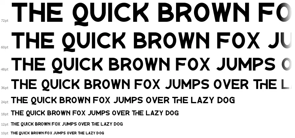 The Questfont waterfall