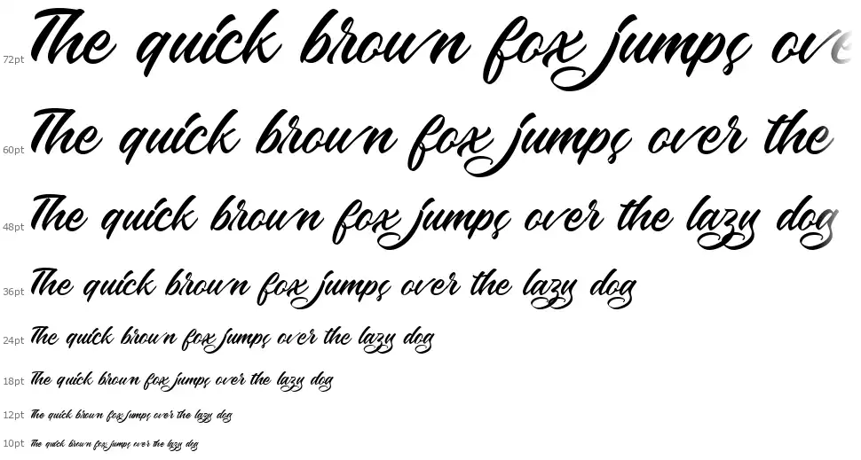 The Specimentfont waterfall