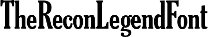 TheReconLegendFont