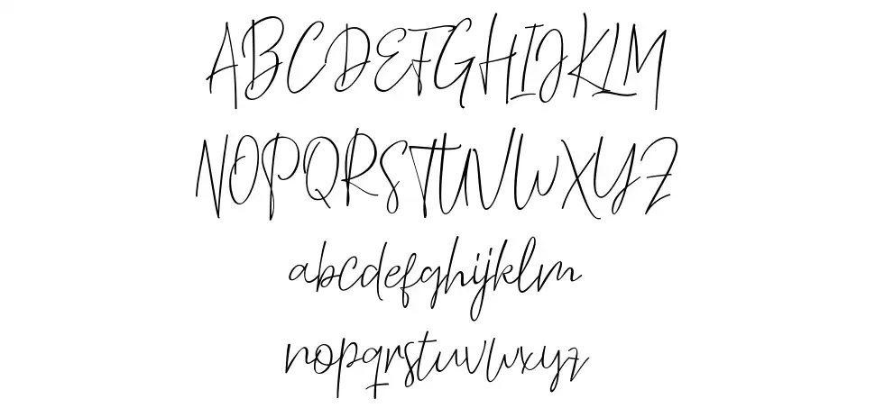 Thousand Scriptfont specimens