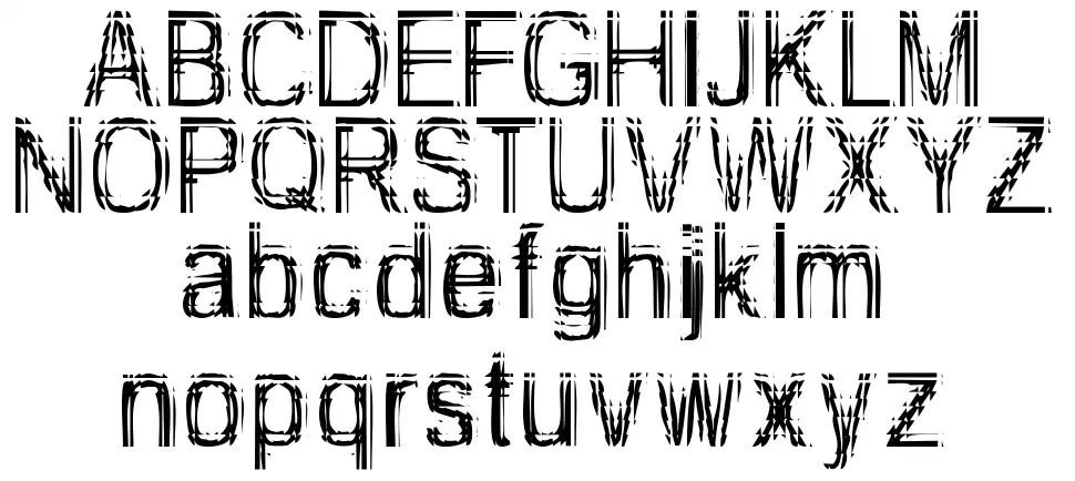 Too Damn Drunkfont specimens