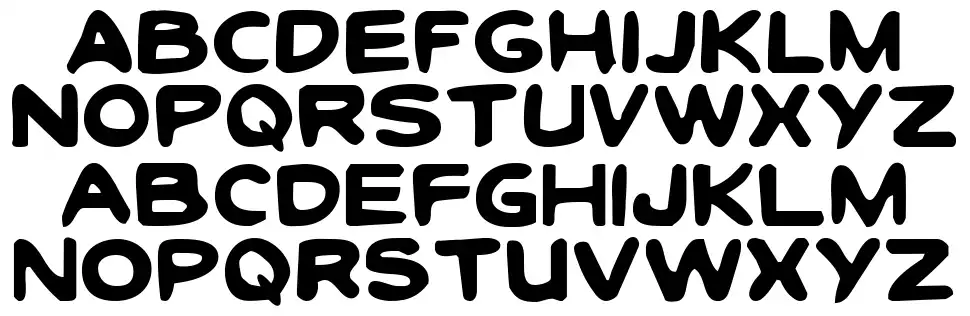 Toon Town Industrialfont specimens