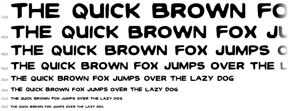 Toon Town Industrialfont waterfall