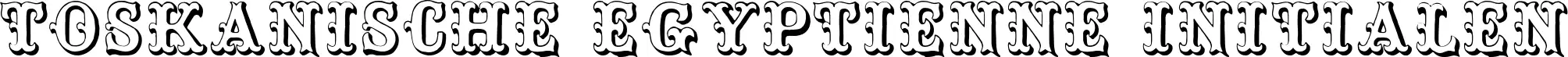 Toskanische Egyptienne Initialen