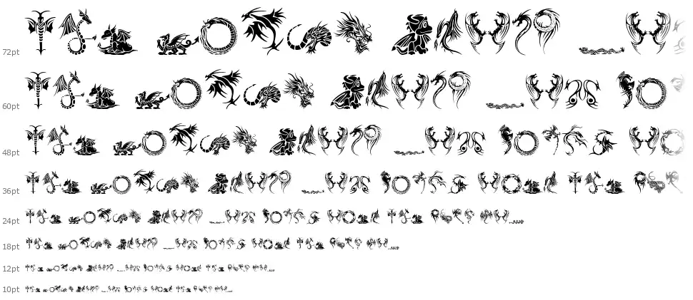 Tribal Dragons Tattoo Designsfont waterfall