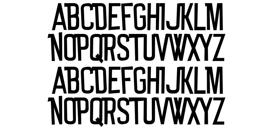 Tun Up De Tingfont specimens