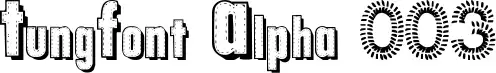 TungFont Alpha 003