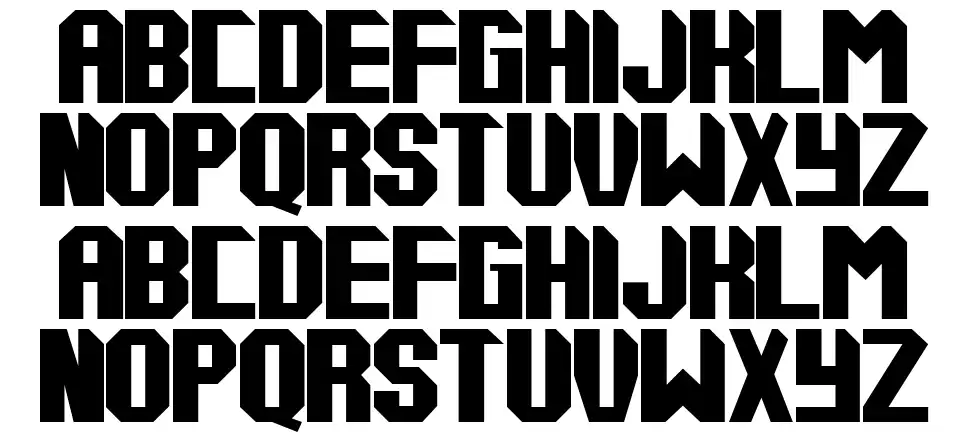 Tups 000font specimens