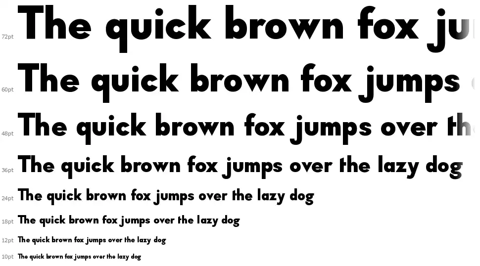 Typo Formalfont waterfall