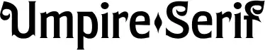 Umpire Serif