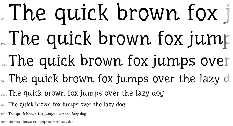 Underdogfont waterfall