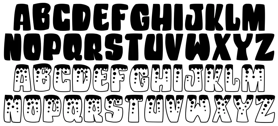 Unicorn Kidsfont specimens