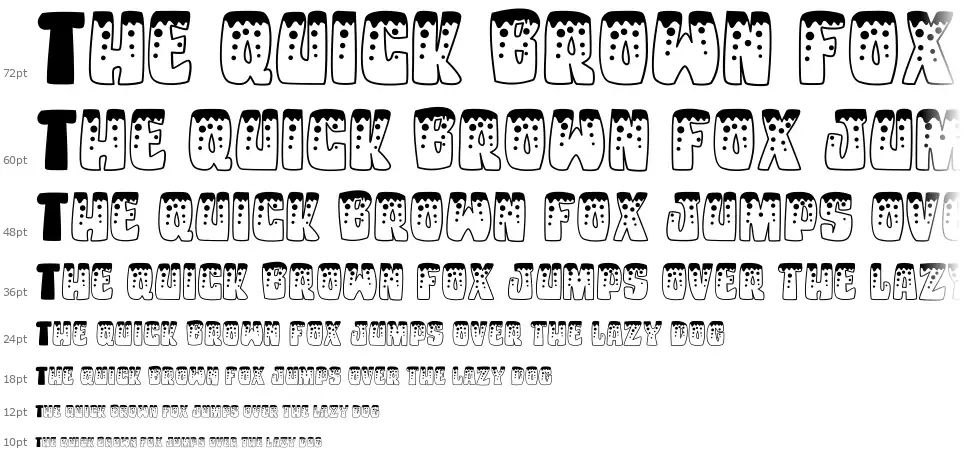 Unicorn Kidsfont waterfall