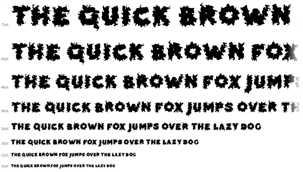 Unique Childfont waterfall