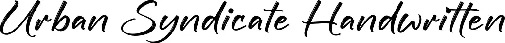 Urban Syndicate Handwritten