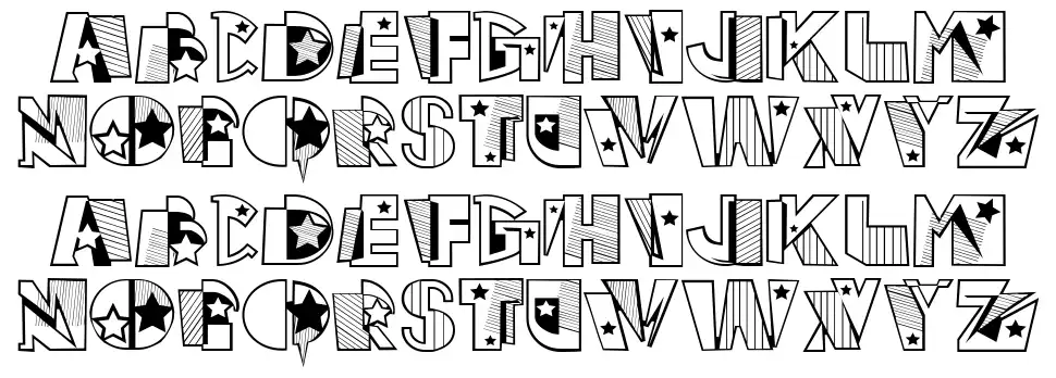 Usangfont specimens