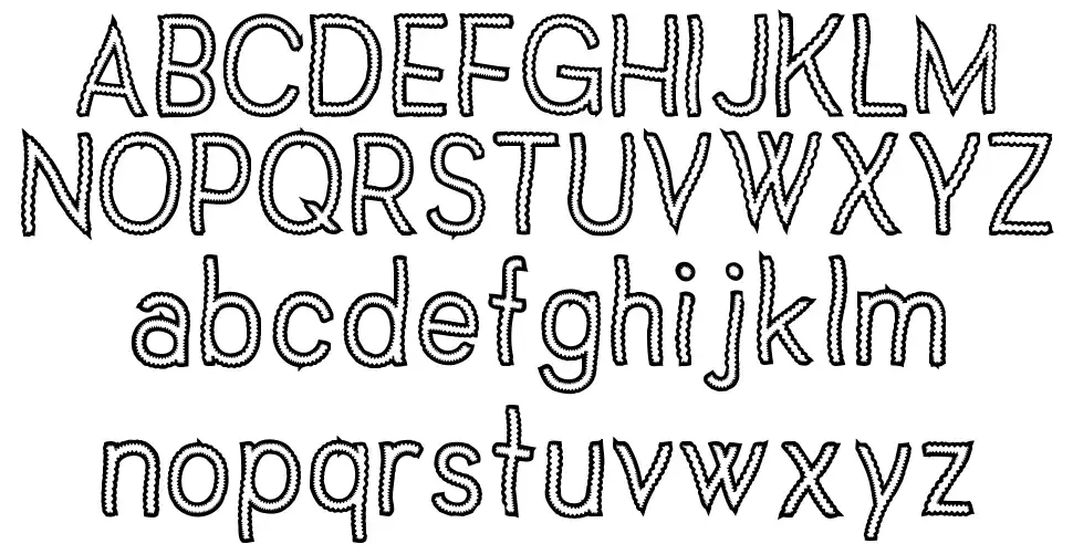 Vanilla Candyfont specimens