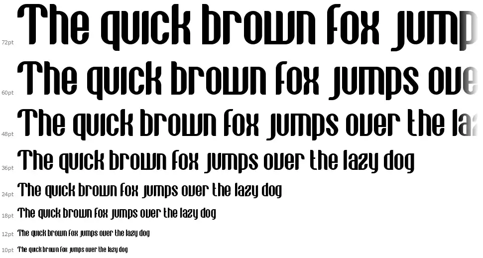 VE Vastagurly Displayfont waterfall