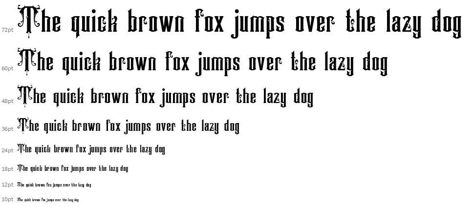 Victorian Supremacyfont waterfall