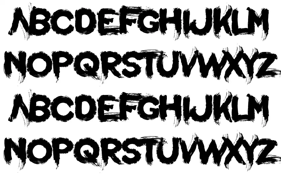 Violet Wastelandfont specimens