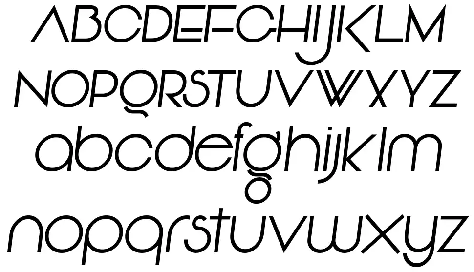 Vonique 92font specimens