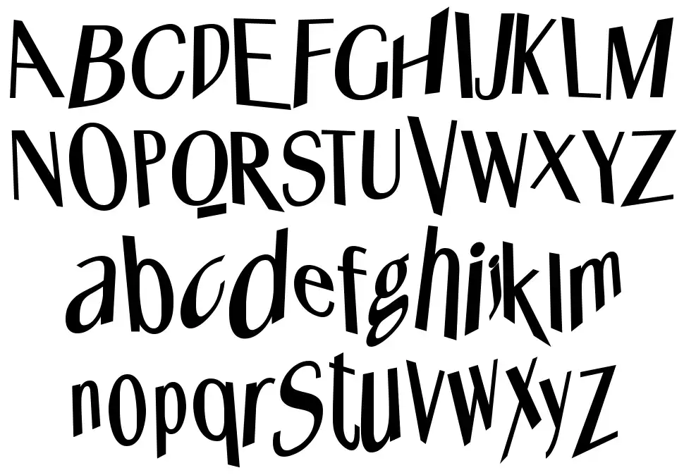 Whats Happenedfont specimens