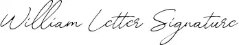 William Letter Signature