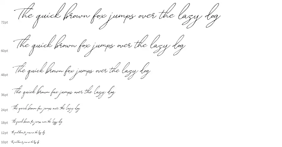 William Letter Signaturefont waterfall