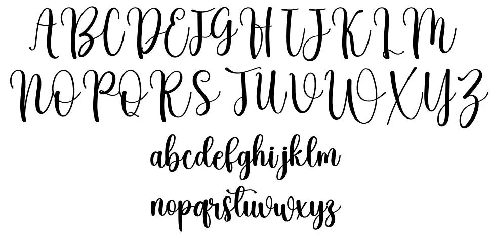 Winter Jollyfont specimens