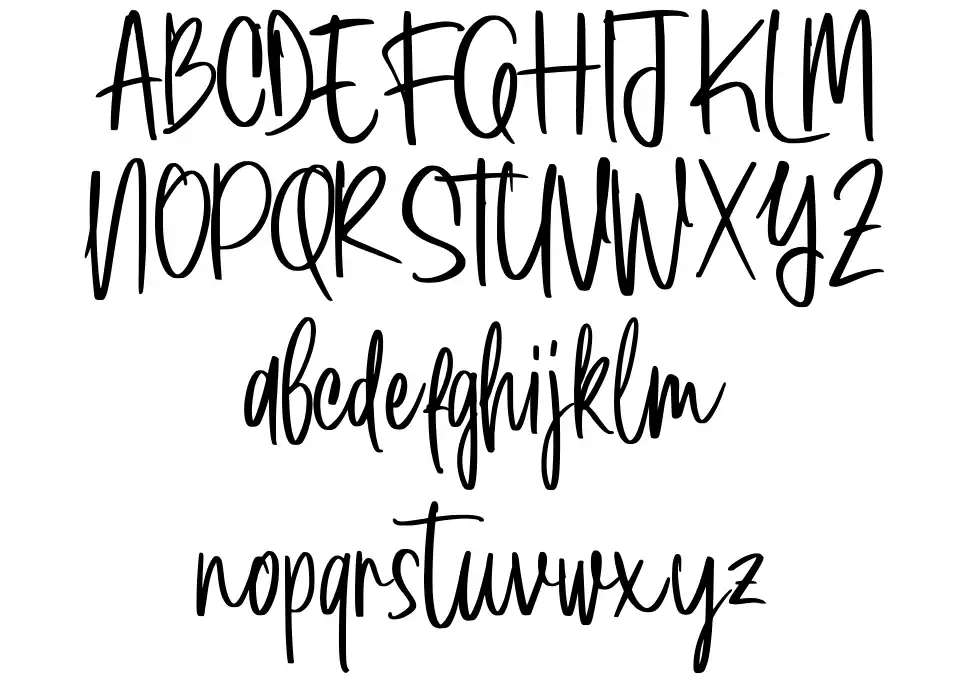 Yesterday Nightfont specimens