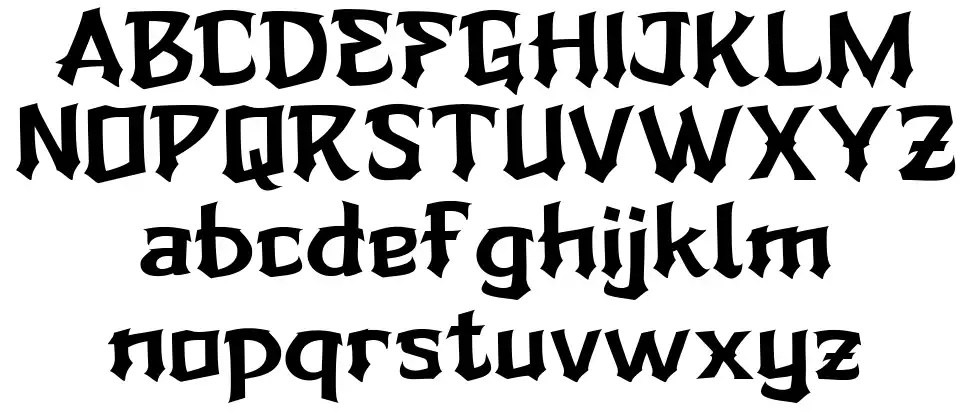 Zierukfont specimens