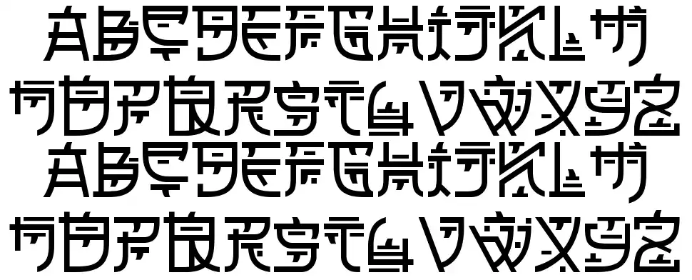Zilap Orientalfont specimens